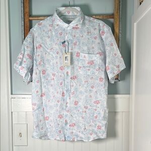 NWT Men’s Peter Millar crown linen Hawaiian shirt, size large